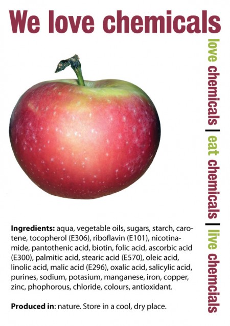 An accurate list of all the naturally occurring chemicals in an apple.